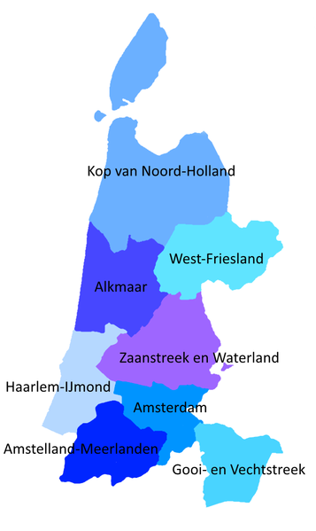 Bestand:Regiokaart Noord-Holland.png