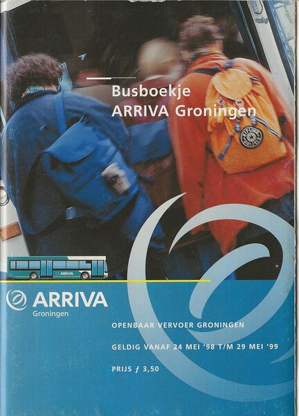 Bestand:Arriva Busboekje Groningen Stad 1998-1999.jpg