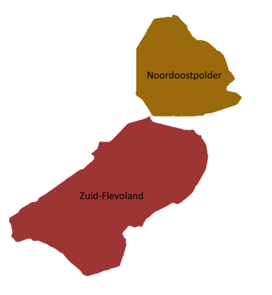Bestand:Regiokaart Flevoland.png